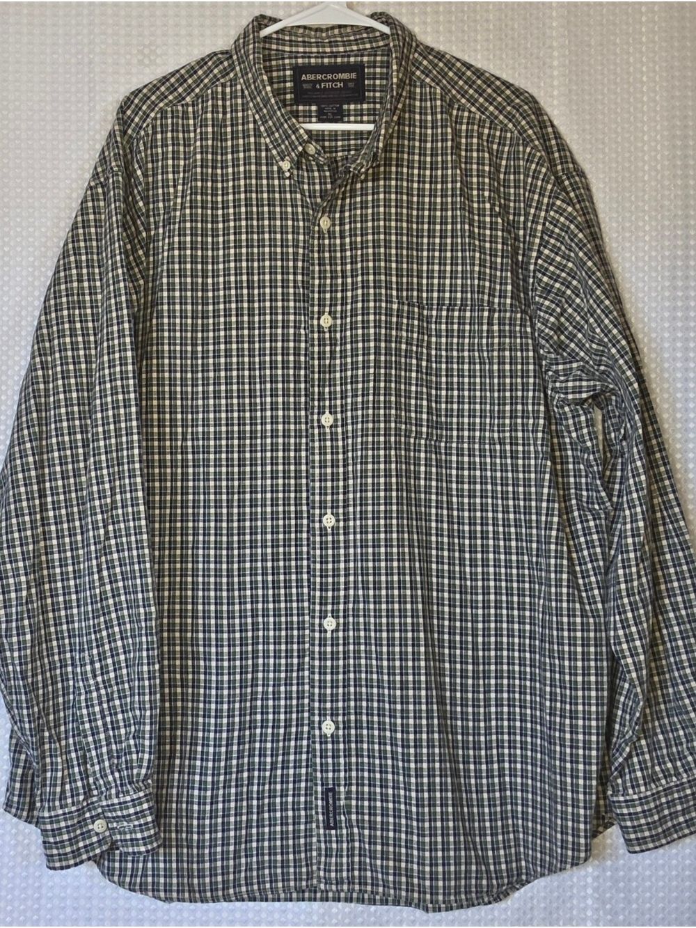 Abercrombie Plaid Shirt XL Preppy Americana Casual - Picture 9 of 9